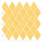 Diamond Tiles Peel and Stick Backsplash for Kitchen Walls - Lemon Yellow 12" x 12"(30.5 x 30.5 cm)