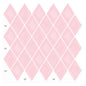 Ist Momoreo Stick on Tiles Peel and Stick Backsplash for Kitchen Walls, Diamond Shape - Pink 12" x 12"(30.5 x 30.5 cm)