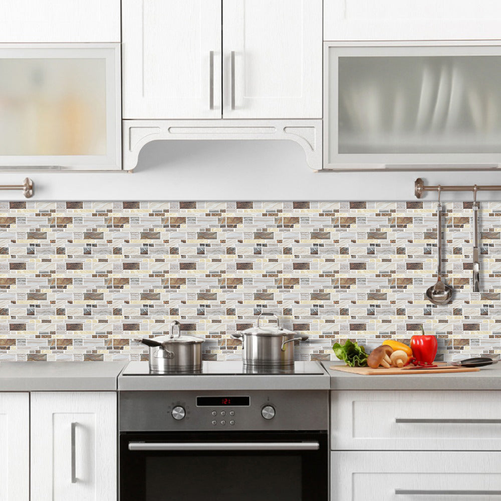 10 Sheets Peel and Stick Subway Tile,Stick on Tiles Backsplash for Kitchen  and Bathroom